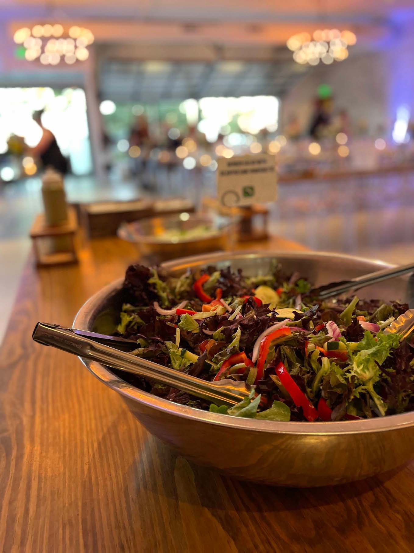 Fresh garden salad in a bowl